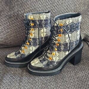 TORY BURCH MILLER WOOL LUG SOLE BOOT *Worn Once*